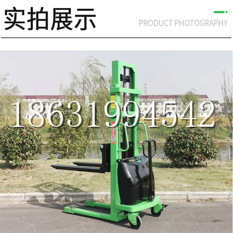 三亚市电动叉车堆高车液压铲车电瓶1吨2吨站驾步行式小型全自动叉车